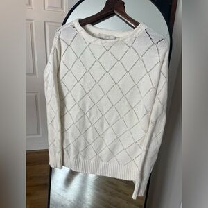 LOFT Women's Diamond Knit Sweater